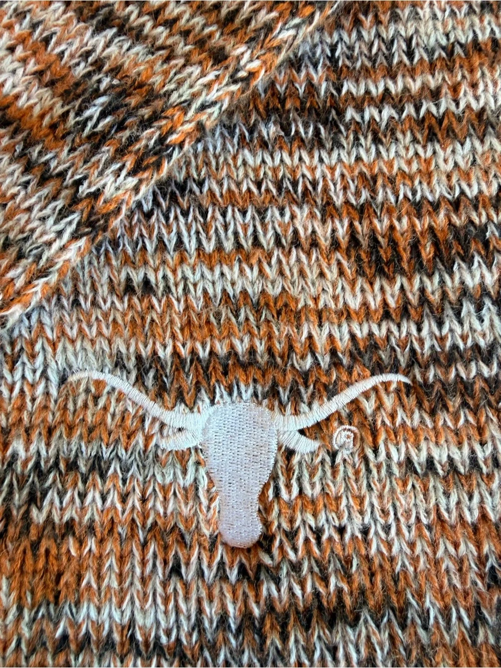 Forever Collectibles University of Texas Orange, Black, White Knitted Scarf